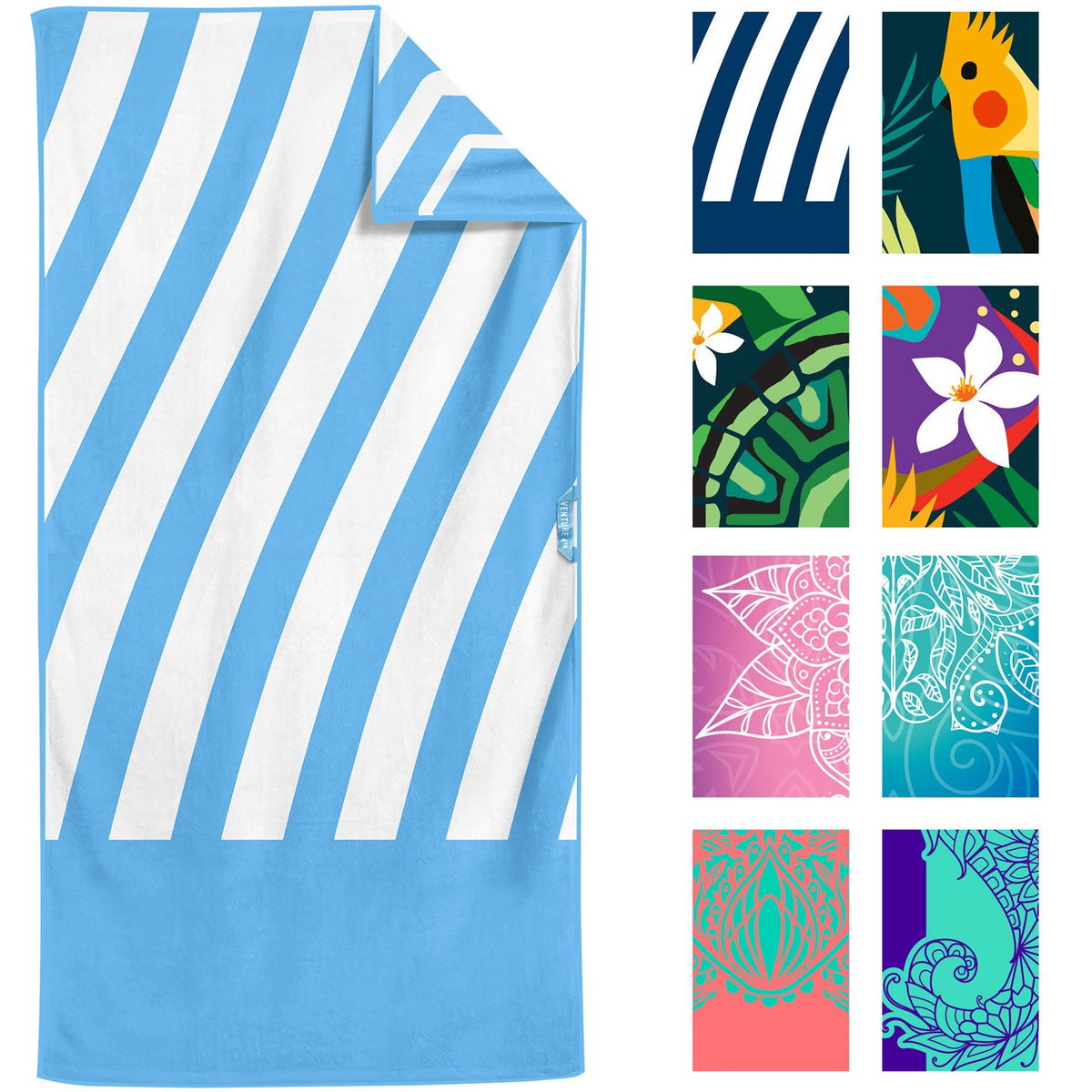 VENTURE 4TH Oversized Microfiber Beach Towel