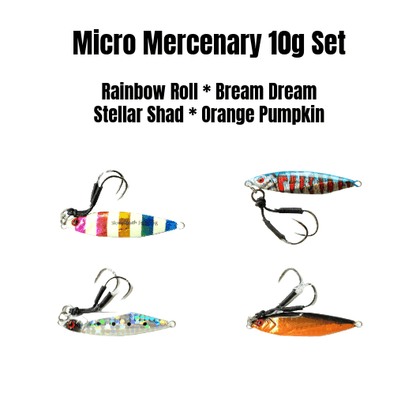 Mercenary Micro Slow Pitch Jig – 4-Pack – 10g & 15g