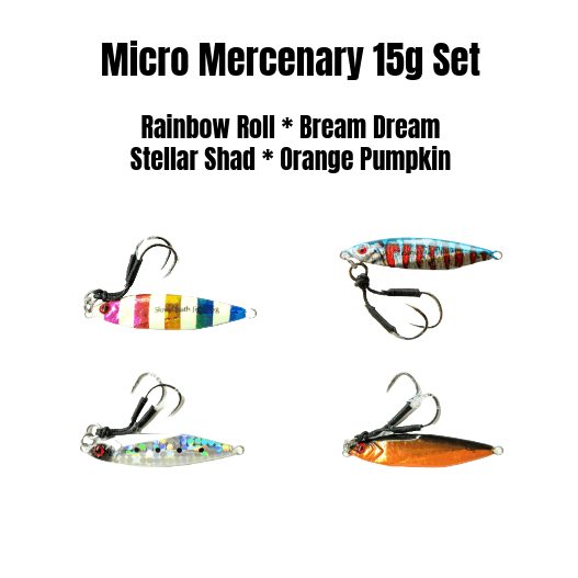 Mercenary Micro Slow Pitch Jig – 4-Pack – 10g & 15g