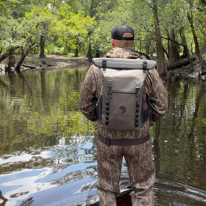 Dry Pocket Waterproof Floating Backpack Dry Bag - Olive Night