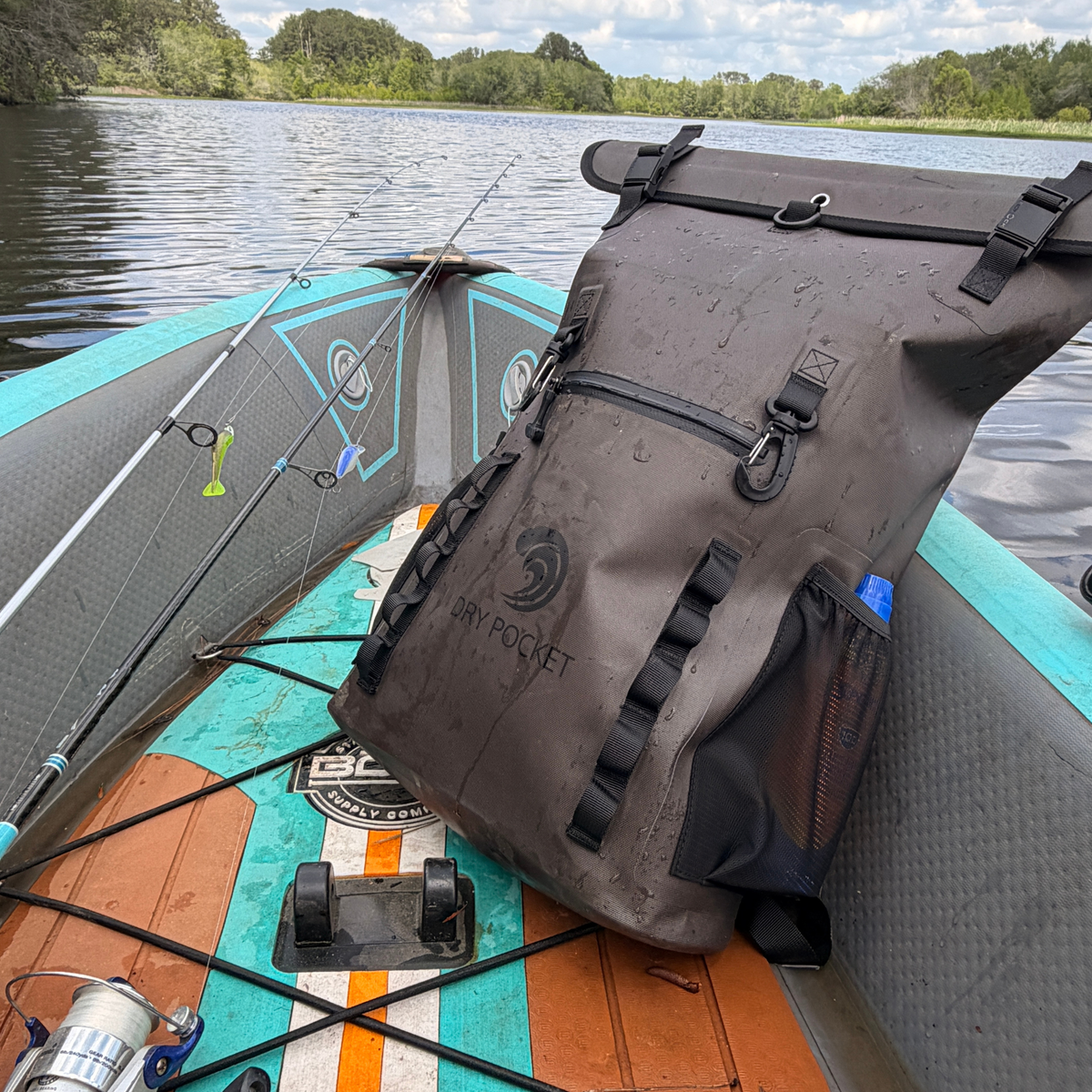 Dry Pocket Waterproof Floating Backpack Dry Bag - Olive Night