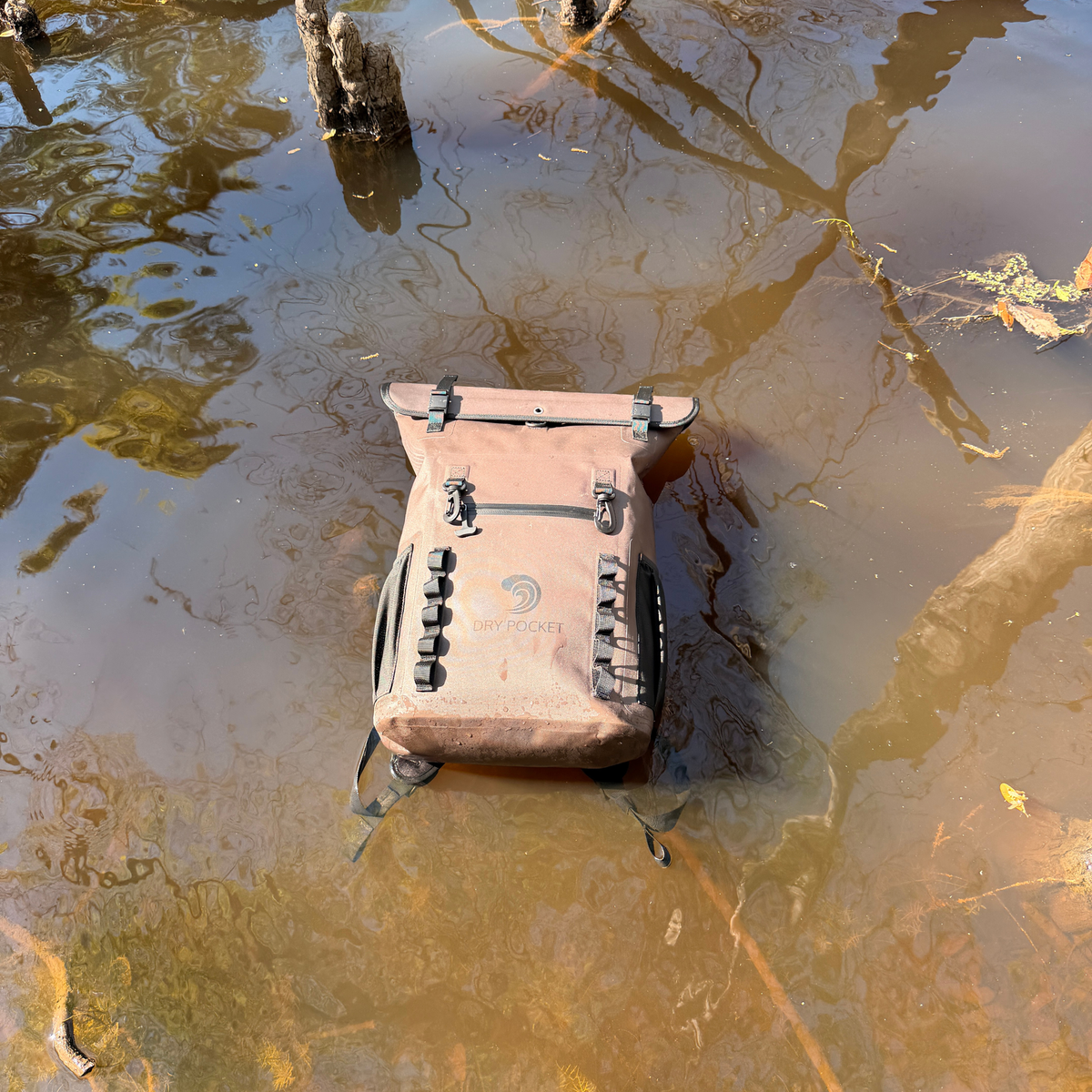 Dry Pocket Waterproof Floating Backpack Dry Bag - Olive Night