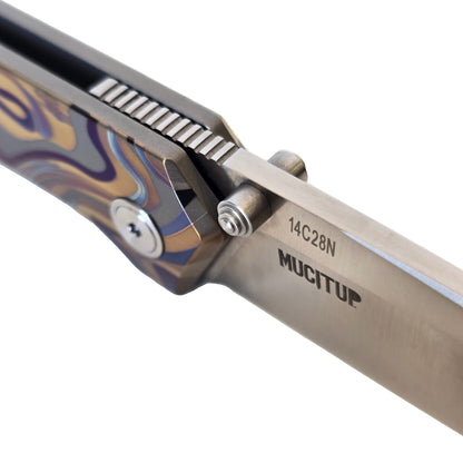 MUCITUP Rift Ti Titanium Folding Pocket Knife