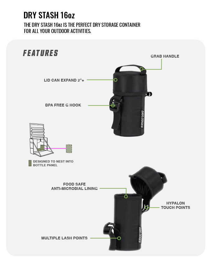 DAYLODGE Stash 16 Dry Storage Bag - 16 oz