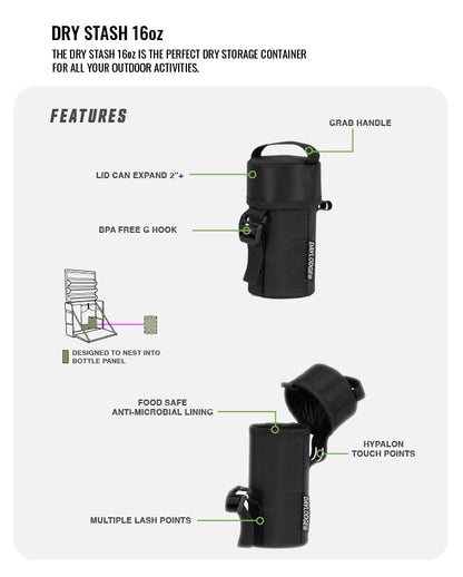 DAYLODGE Stash 16 Dry Storage Bag - 16 oz