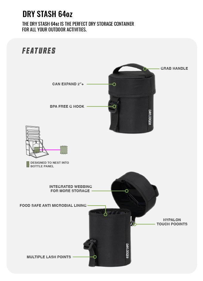 DAYLODGE Stash 64 Dry Storage Bag - 64 oz