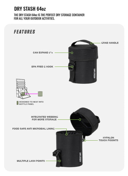 DAYLODGE Stash 64 Dry Storage Bag - 64 oz