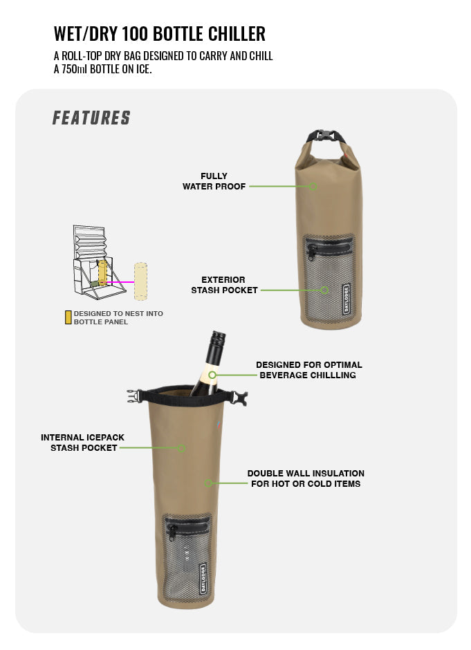 DAYLODGE Wet Dry 100 Insulated Dry Bag - 100 oz