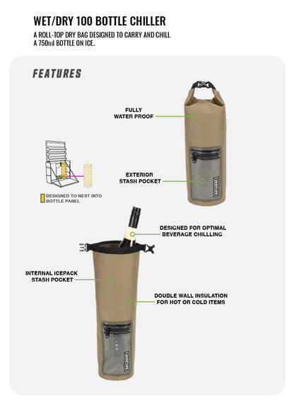 DAYLODGE Wet Dry 100 Insulated Dry Bag - 100 oz