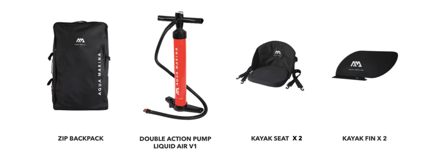 Aqua Marina TOMAHAWK AIR-K 14'5" Inflatable High Pressure Speed Kayak