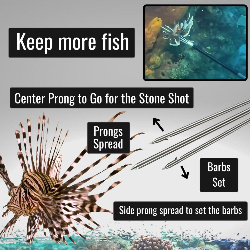 Aquatic Hunt Tourney King Lionfish Pole Spear 36"