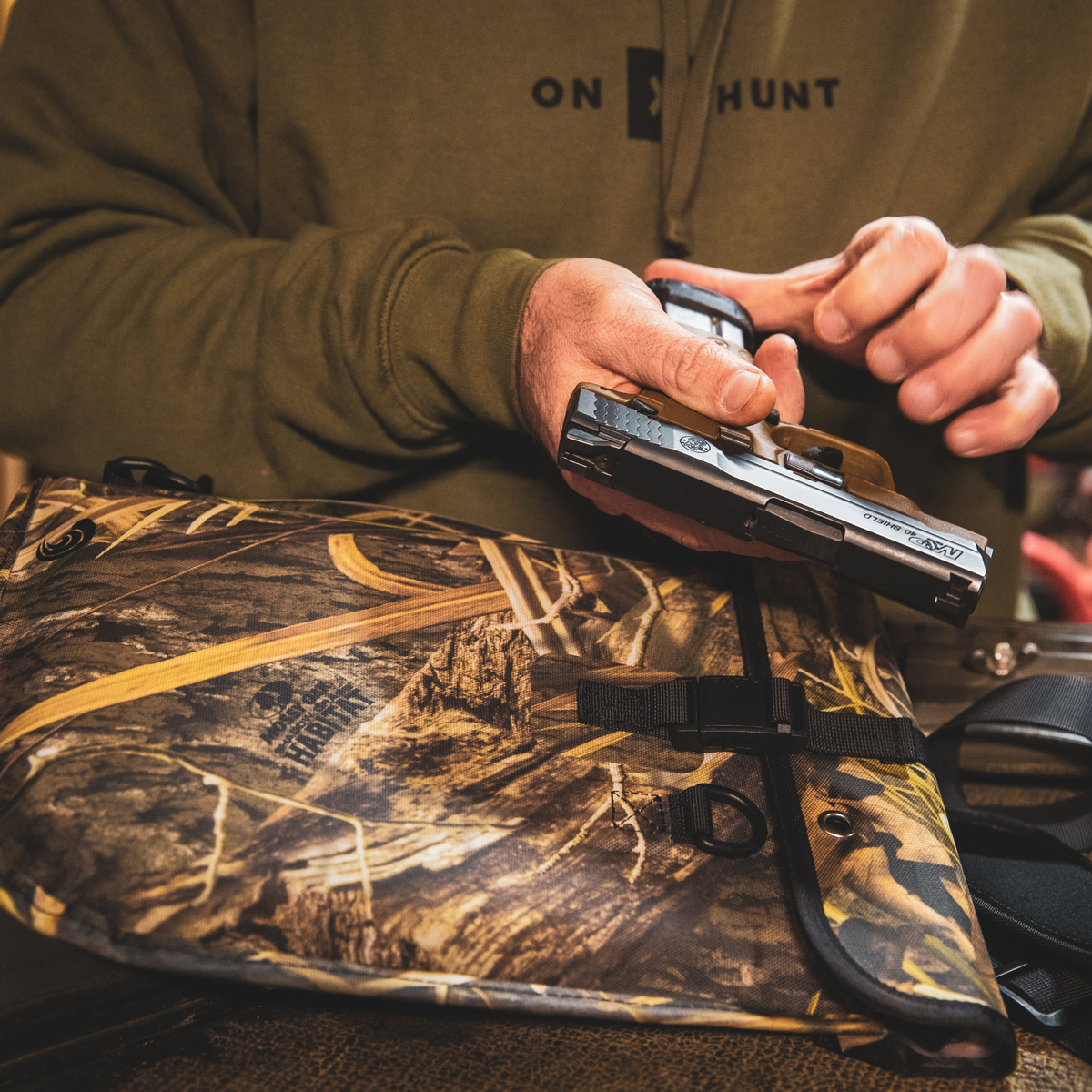 Dry Pocket Waterproof Pistol Storage Bag - Shadow Grass Habitat