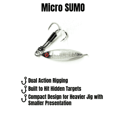 Sumo & Mercenary Micro Slow Pitch Jig – 4-Pack – 10g & 15g