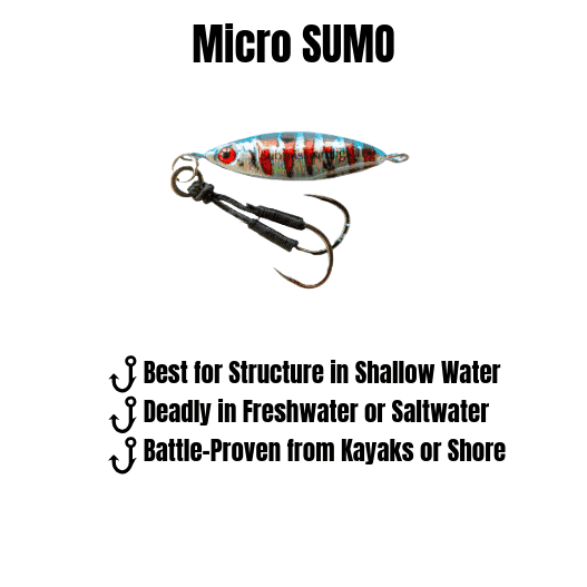 Sumo & Mercenary Micro Slow Pitch Jig – 4-Pack – 10g & 15g