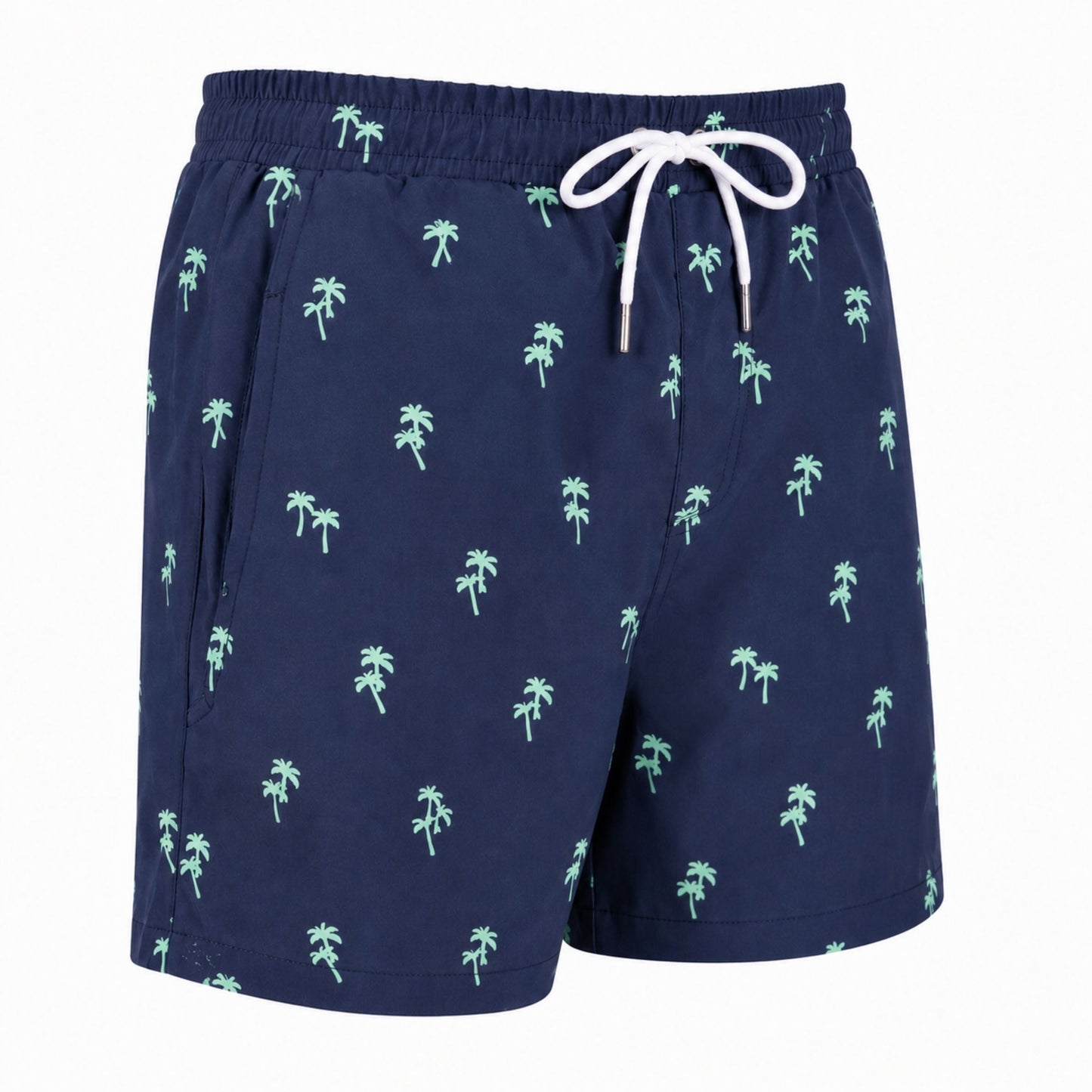 Dry Pocket Tropical Trees - Swim Shorts with Waterproof Pocket