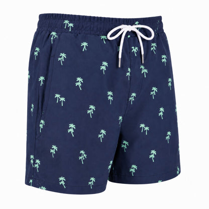 Dry Pocket Tropical Trees - Swim Shorts with Waterproof Pocket