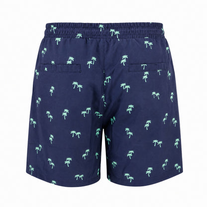 Dry Pocket Tropical Trees - Swim Shorts with Waterproof Pocket