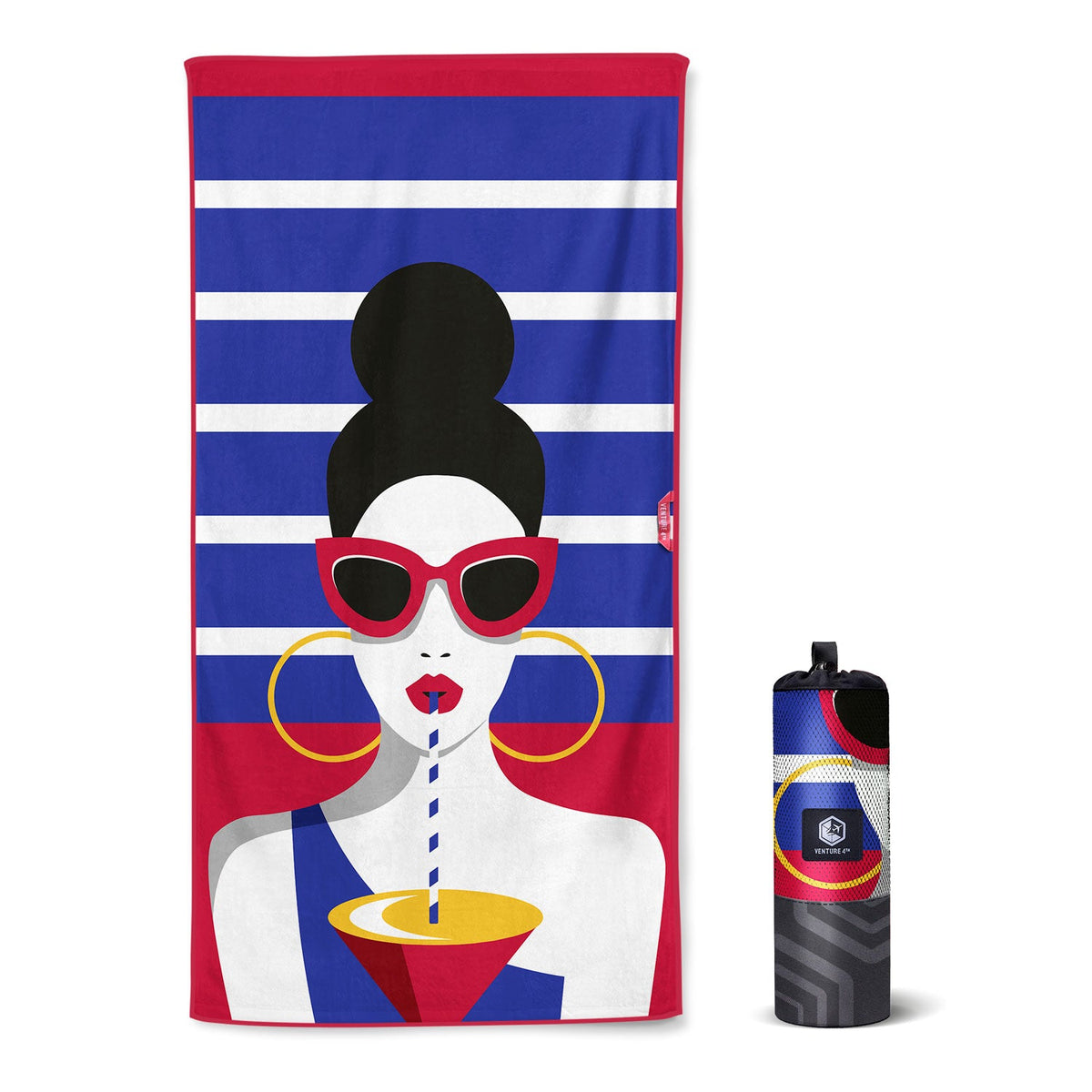 VENTURE 4TH Oversized Microfiber Beach Towel