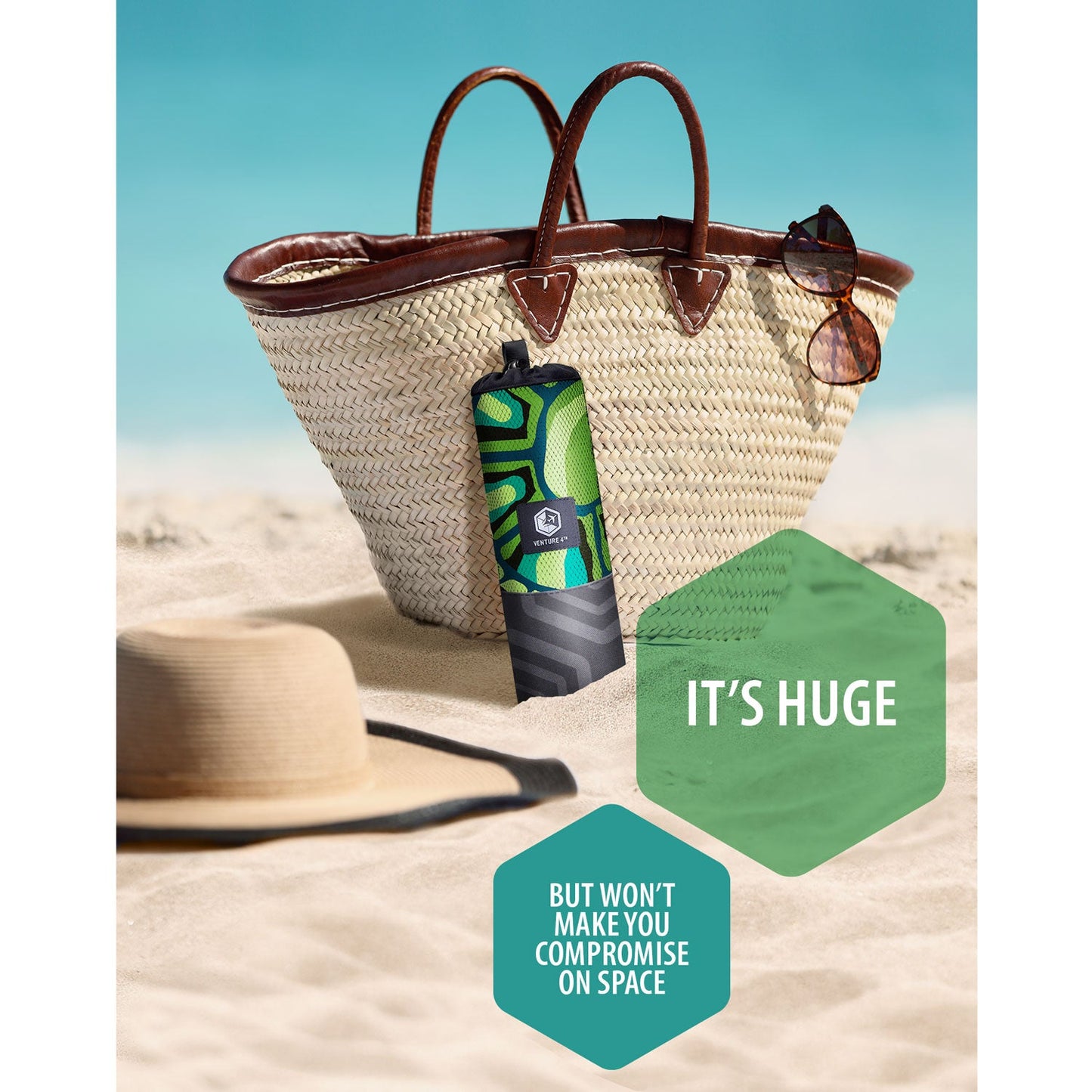 VENTURE 4TH Oversized Microfiber Beach Towel