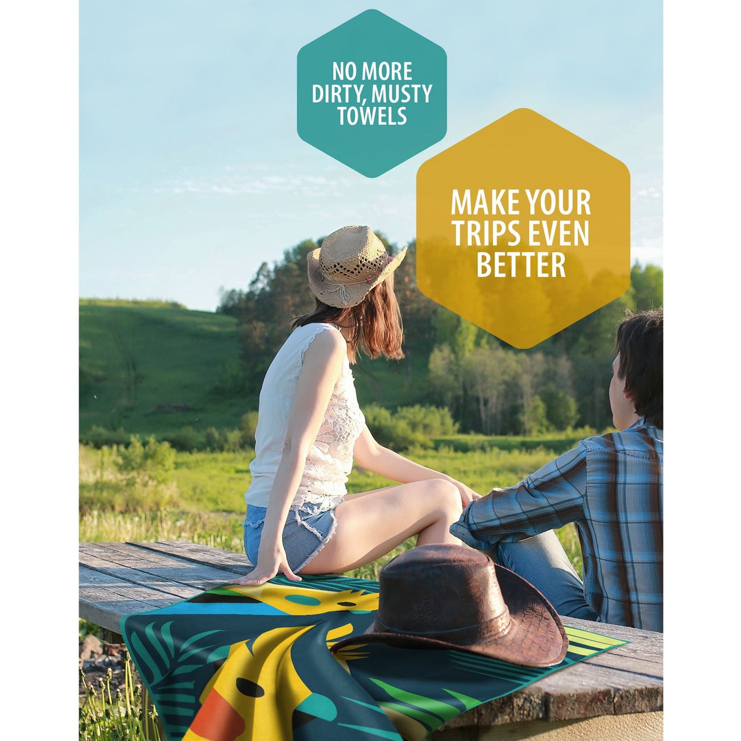 VENTURE 4TH Oversized Microfiber Beach Towel