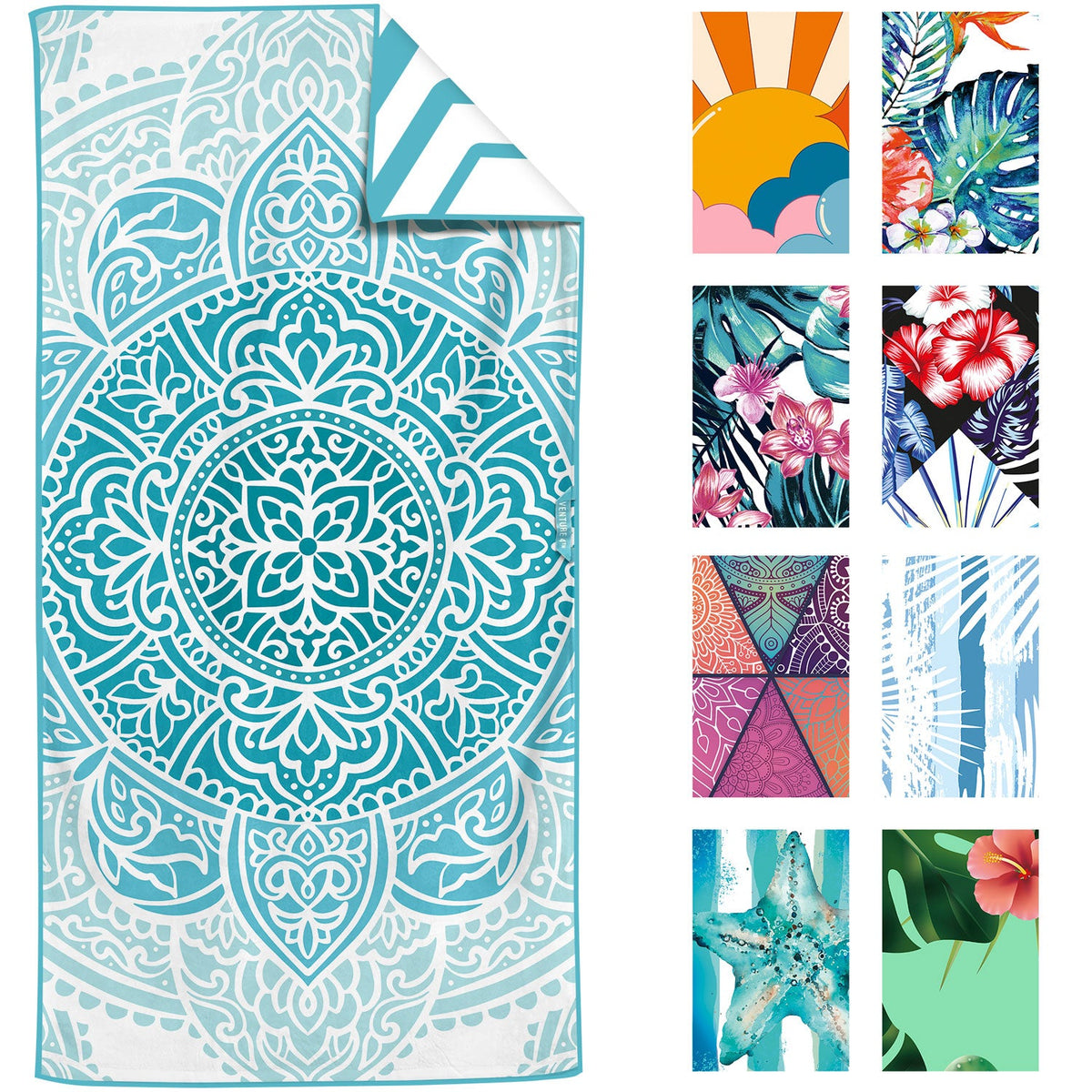 VENTURE 4TH Oversized Microfiber Beach Towel