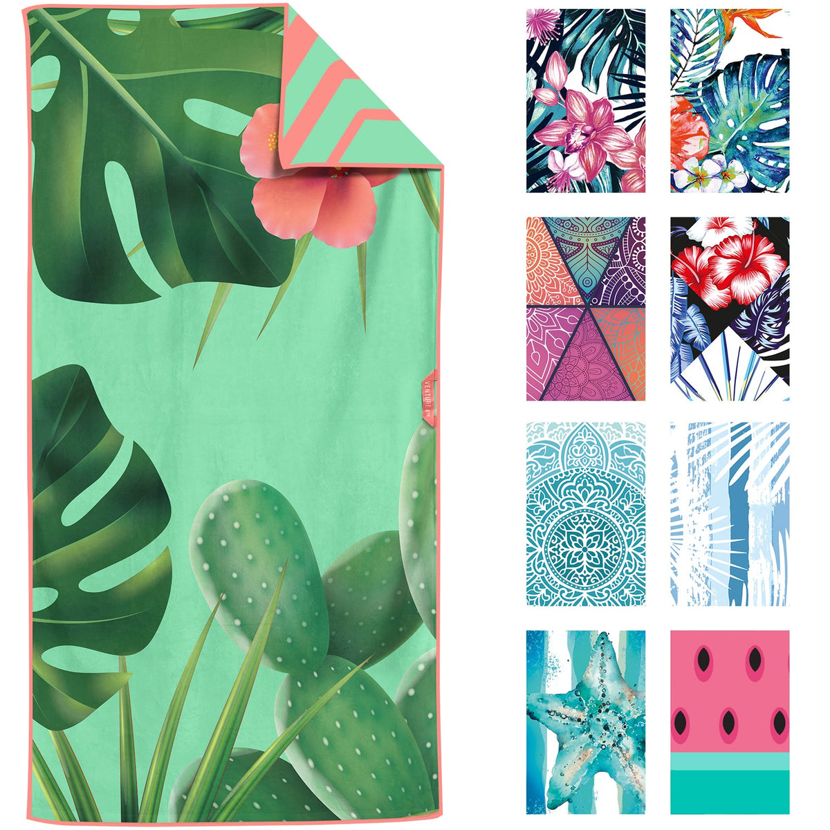 VENTURE 4TH Oversized Microfiber Beach Towel
