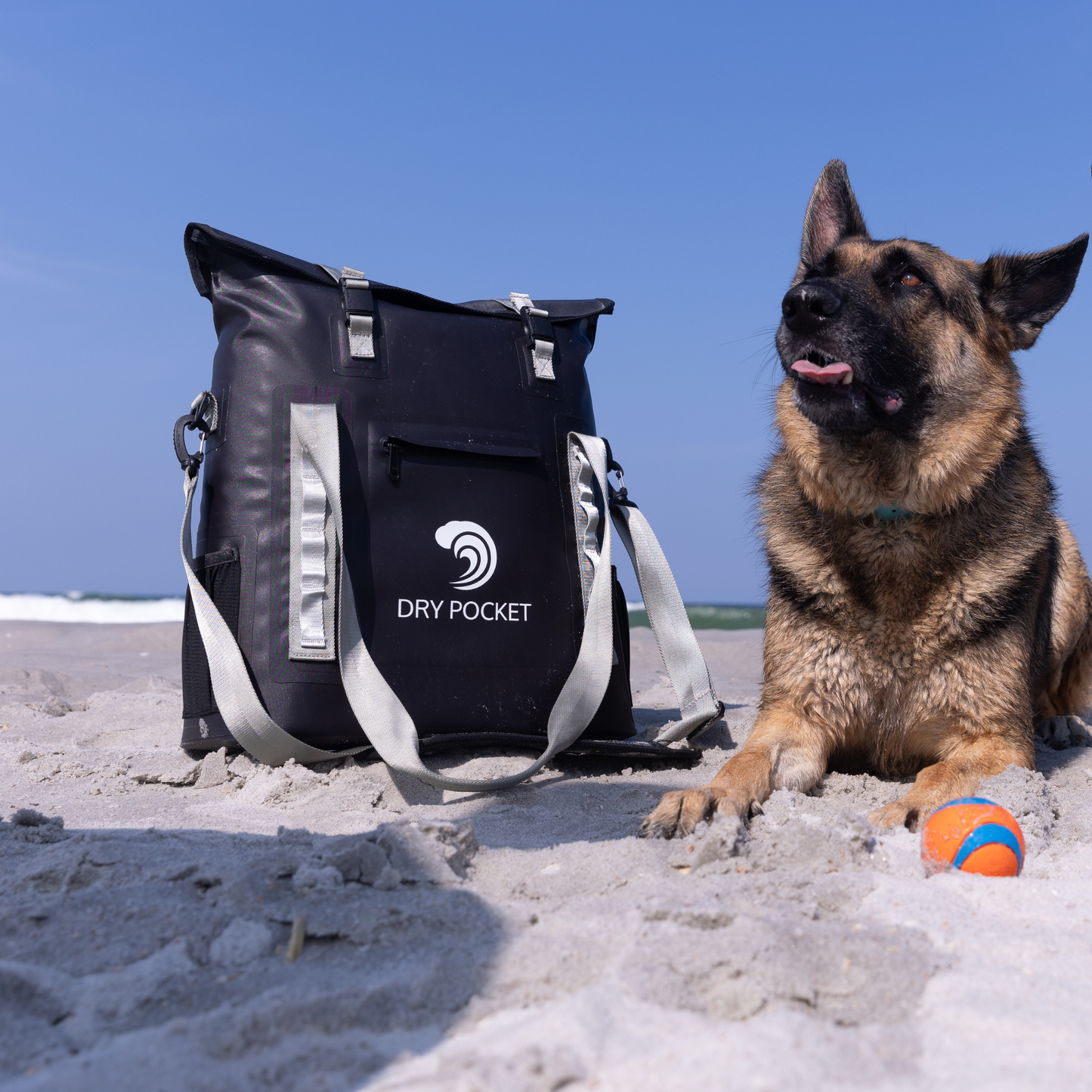 Dry Pocket Waterproof Floating Tote Cooler - Black