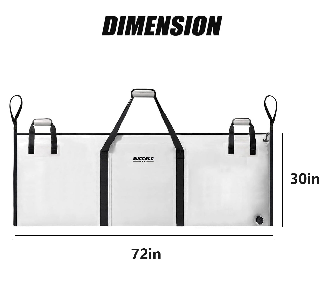 72 x 30 in Fish Cooler Bag with YKK Zipper