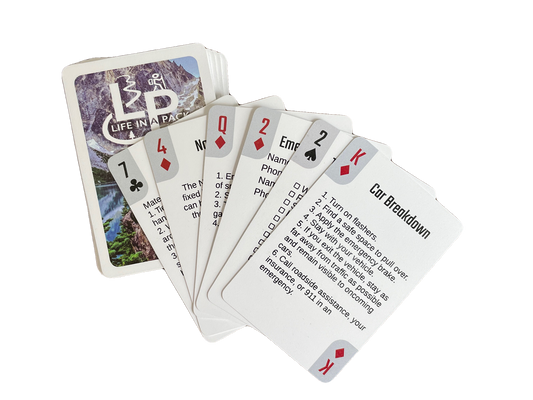 Life in a Pack Survival Playing Cards