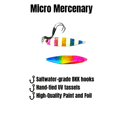 Mercenary Micro Slow Pitch Jig – 4-Pack – 10g & 15g
