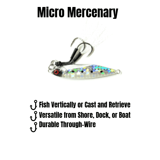 Mercenary Micro Slow Pitch Jig – 4-Pack – 10g & 15g