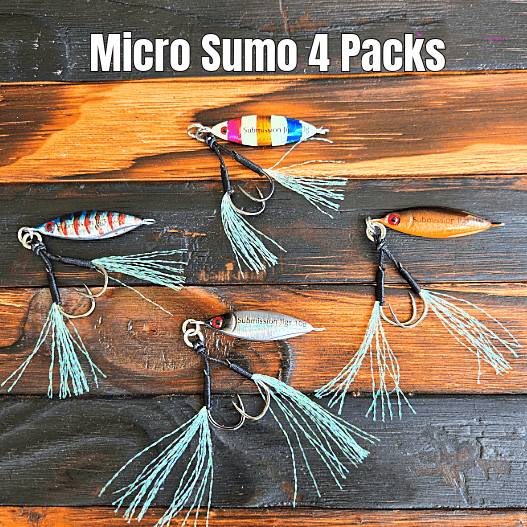 Sumo & Mercenary Micro Slow Pitch Jig – 4-Pack – 10g & 15g