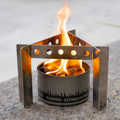Collapsible Portable Camp Stove, Cooker & Trivet