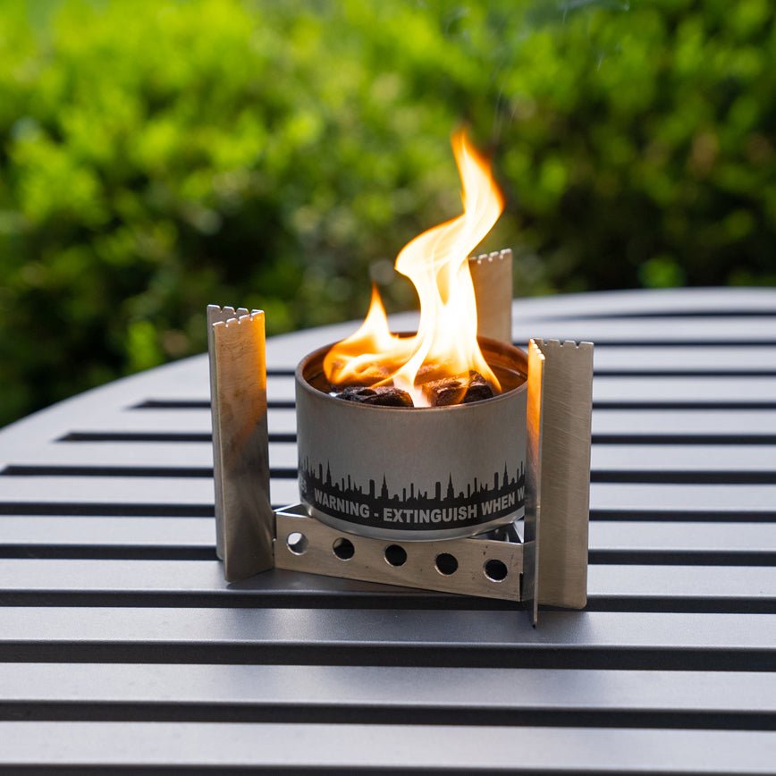 Collapsible Portable Camp Stove, Cooker & Trivet
