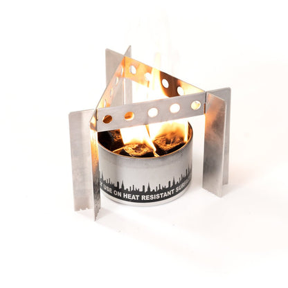 Collapsible Portable Camp Stove, Cooker & Trivet