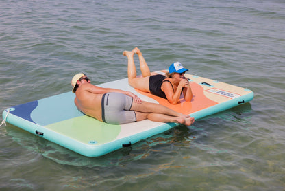 RadPadz® Cannonballer – Abstract | 6'x12' Inflatable Dock Platform