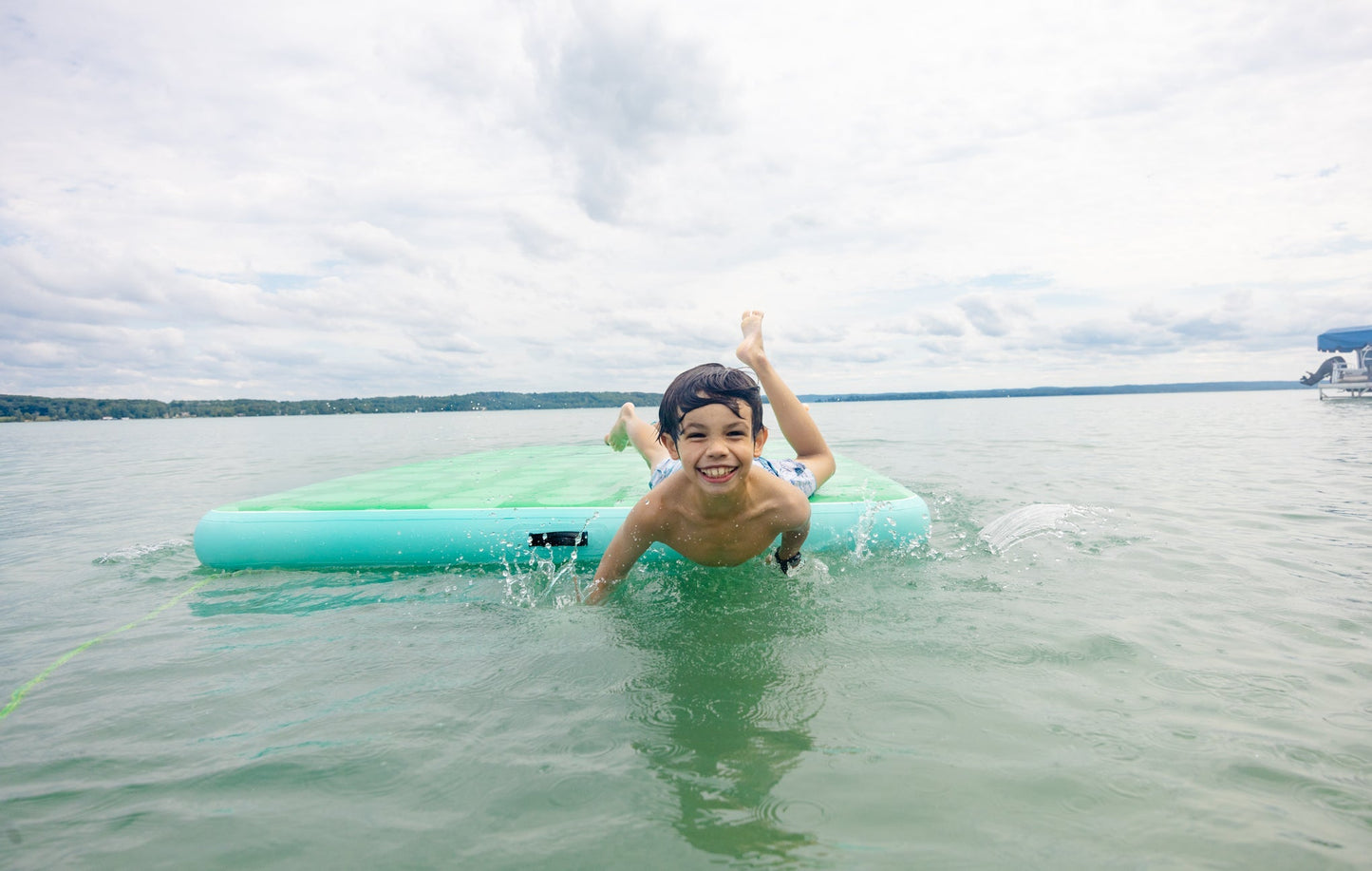 RadPadz® Cannonballer – Croc | 6'x12' Inflatable Dock Platform