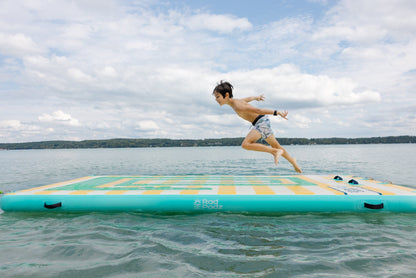 RadPadz® Cannonballer – Croc | 6'x12' Inflatable Dock Platform