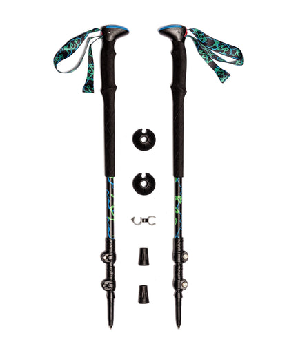 100% Carbon Ultralight Trekking Poles