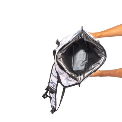 Dry Pocket Waterproof Floating Backpack Cooler - Snow Camo