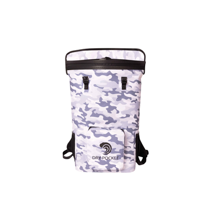 Dry Pocket Waterproof Floating Backpack Cooler - Snow Camo