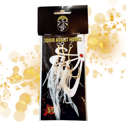 Squid Assist Hooks – Glow-in-the-Dark – 5/0 & 10/0