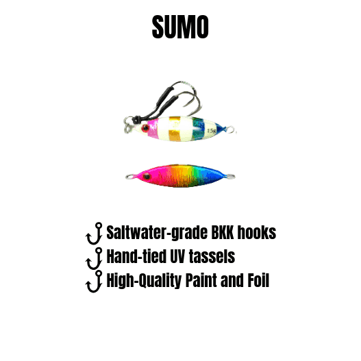 Sumo Micro Slow Pitch Jig – 4-Pack – 10g & 15g