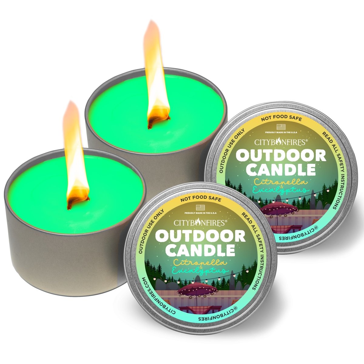 City Bonfires Citronella & Eucalyptus Outdoor Candle